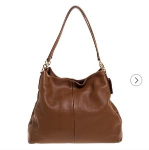 Coach Brown Leather Edie Shoulder Bag